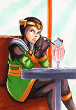 Kid Loki Colored with copics Illustration