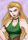 Amora The Enchantress-Colored (copics) Illustration