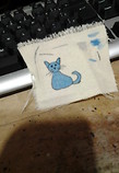Blue cat Illustration