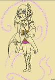 Feather Girl Illustration